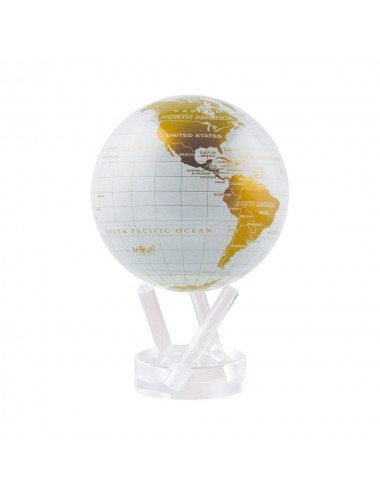 Globe MOVA autorotatif Blanc/or 114mm (4.5')