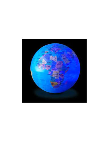 Globe 14 cm BLEU autorotatif