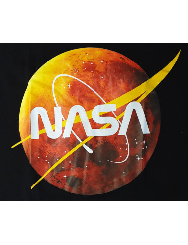 T-Shirt noir Logo NASA MARS...