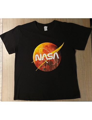 T-Shirt noir Logo NASA MARS...