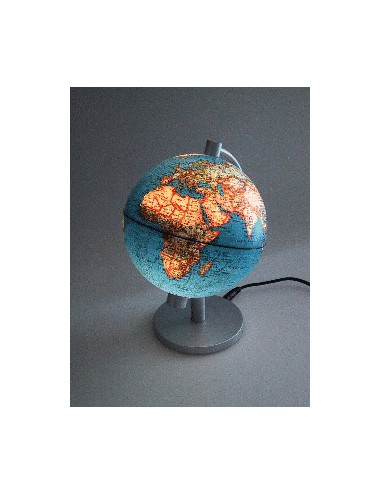 Mini globe Terre politique lumineux - 13cm