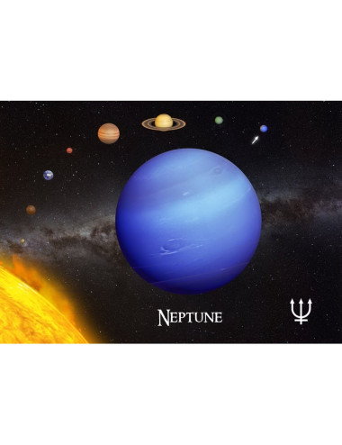 Carte 3D Neptune planétarium