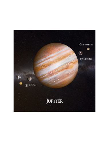Aimant 3D carré Jupiter