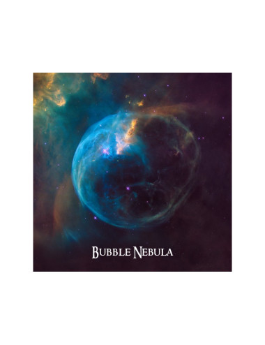Carte 3D bubble nebula carré
