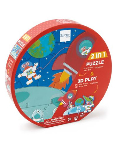 Puzzle 32 pièces 3D espace