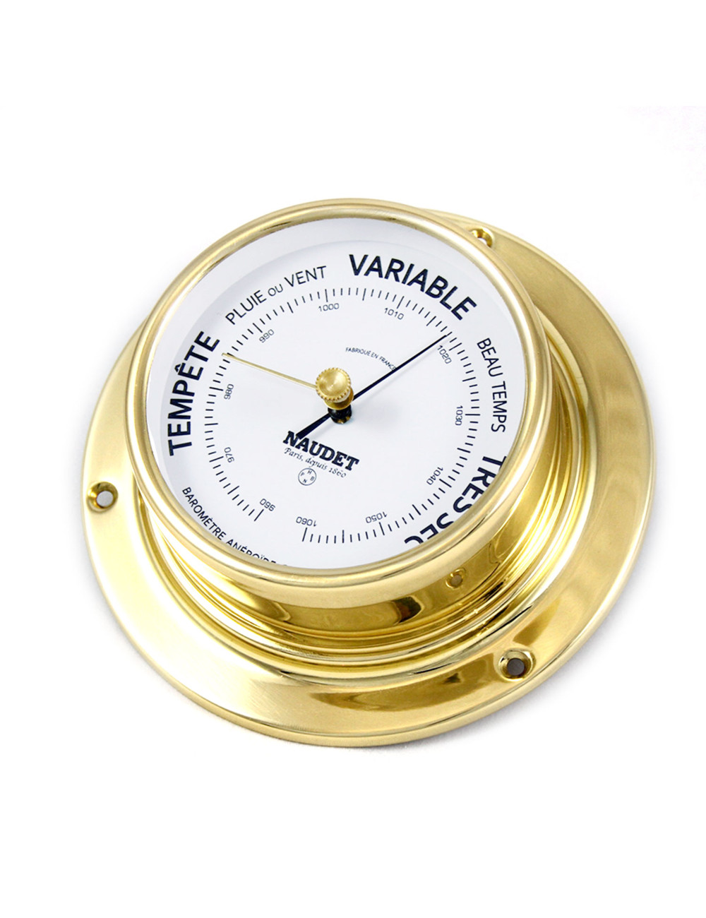 Thermomètre/ hygromètre de précision NAUDET laiton 10cm
