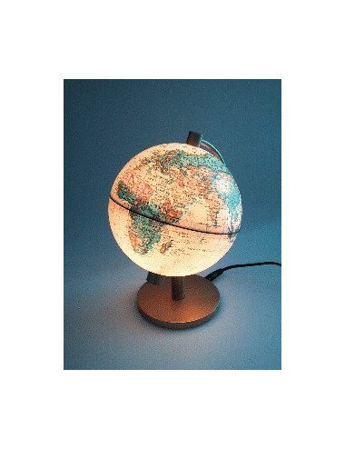 Mini globe Terre antique lumineux - 13cm