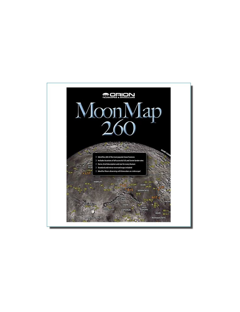 Carte de la Lune Moon Map 260 FR