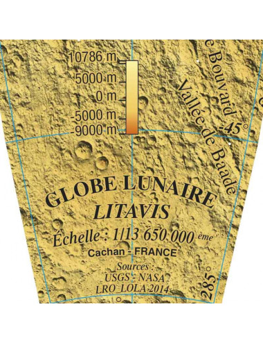 Globe Lunaire 25.5 Cm