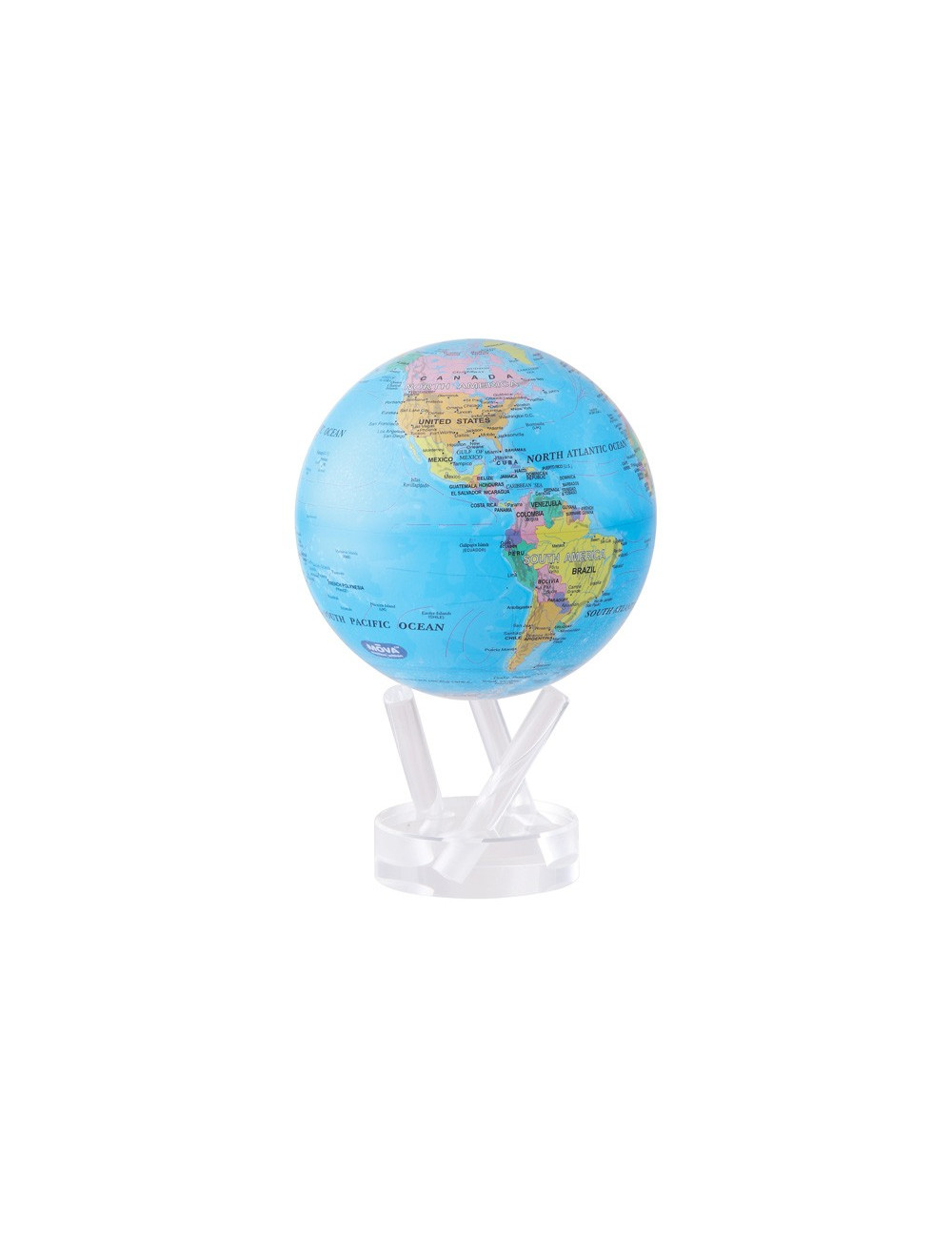 Globe bleu politique 114mm