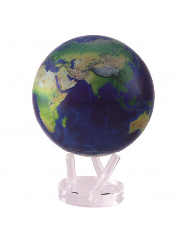 Globe autorotatif bleu / vue satellite 216 mm (8,5')