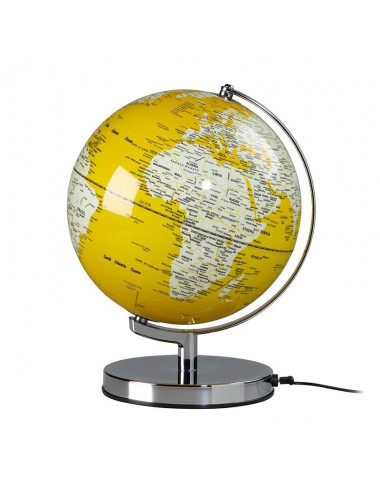 Globe lumineux couleur Jaune 26 cm