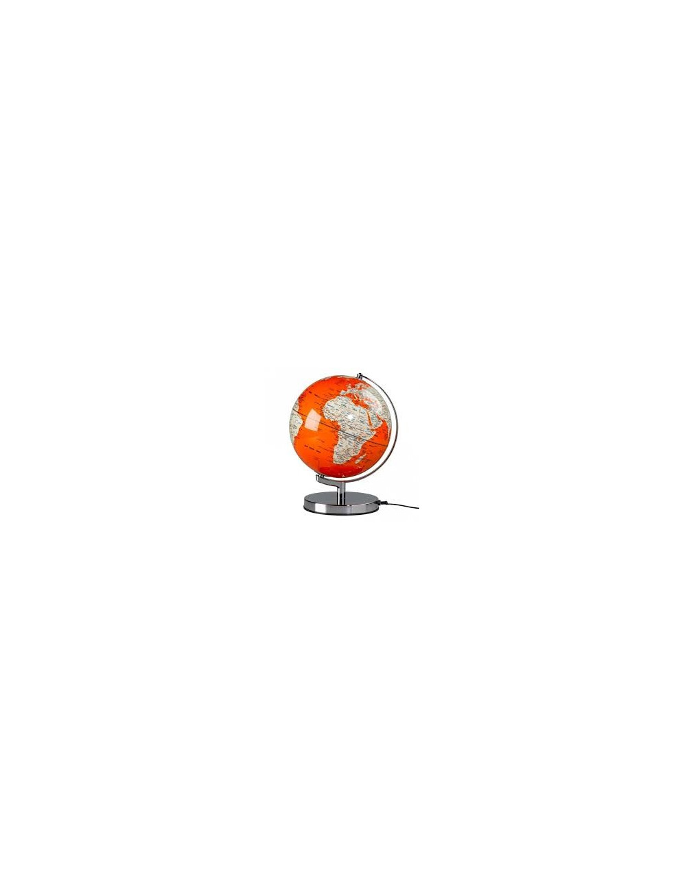 Globe lumineux couleur Orange 26 cm